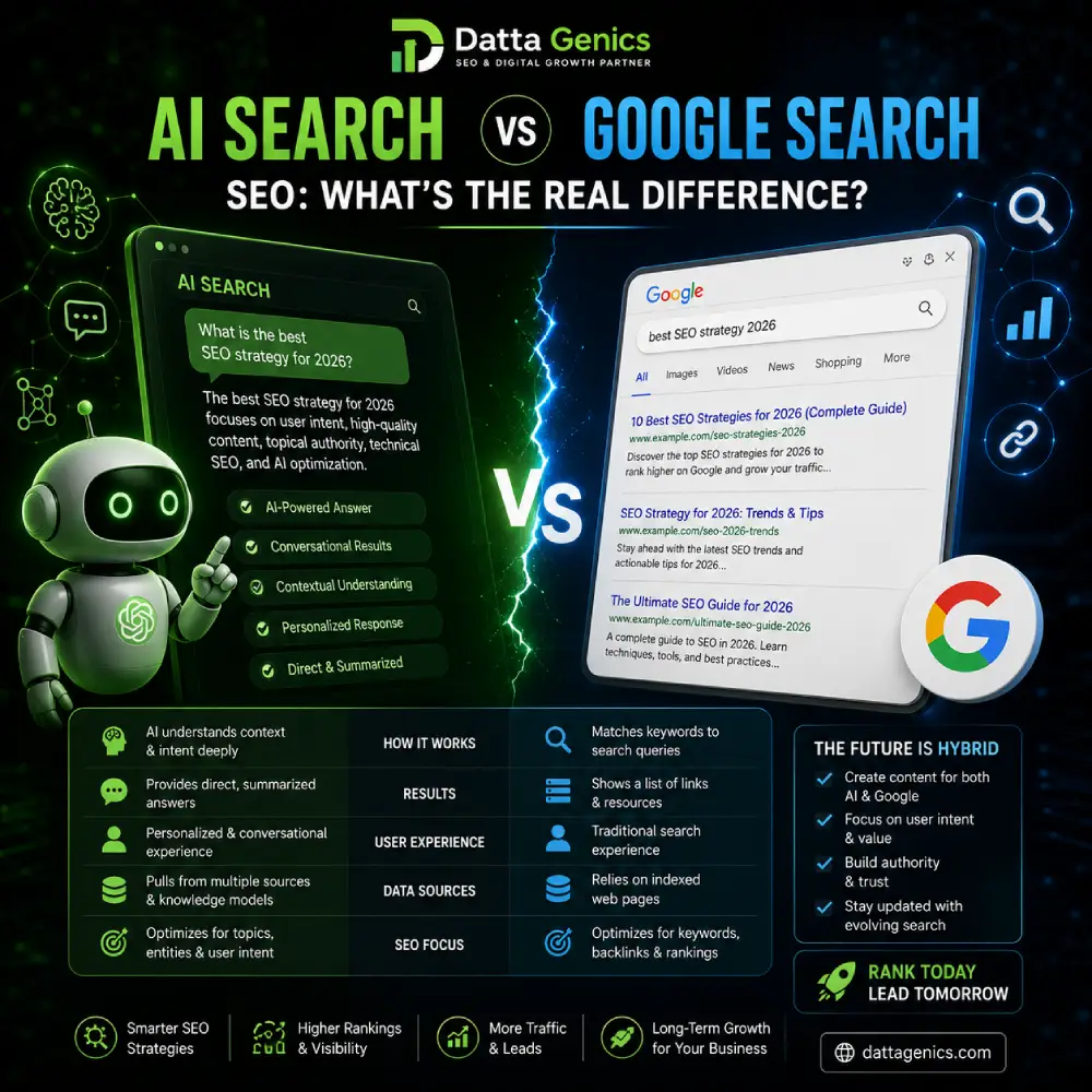 AI Search vs Google Search SEO